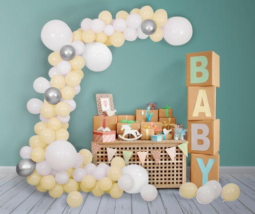 Magnolia balloon garland - garland, arch