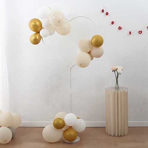 White heart shaped plastic - 2,