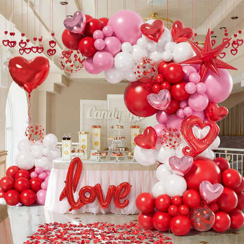 156pc valentines day balloon - valentines,