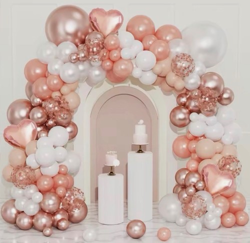 154pcs rose gold balloon - rose,